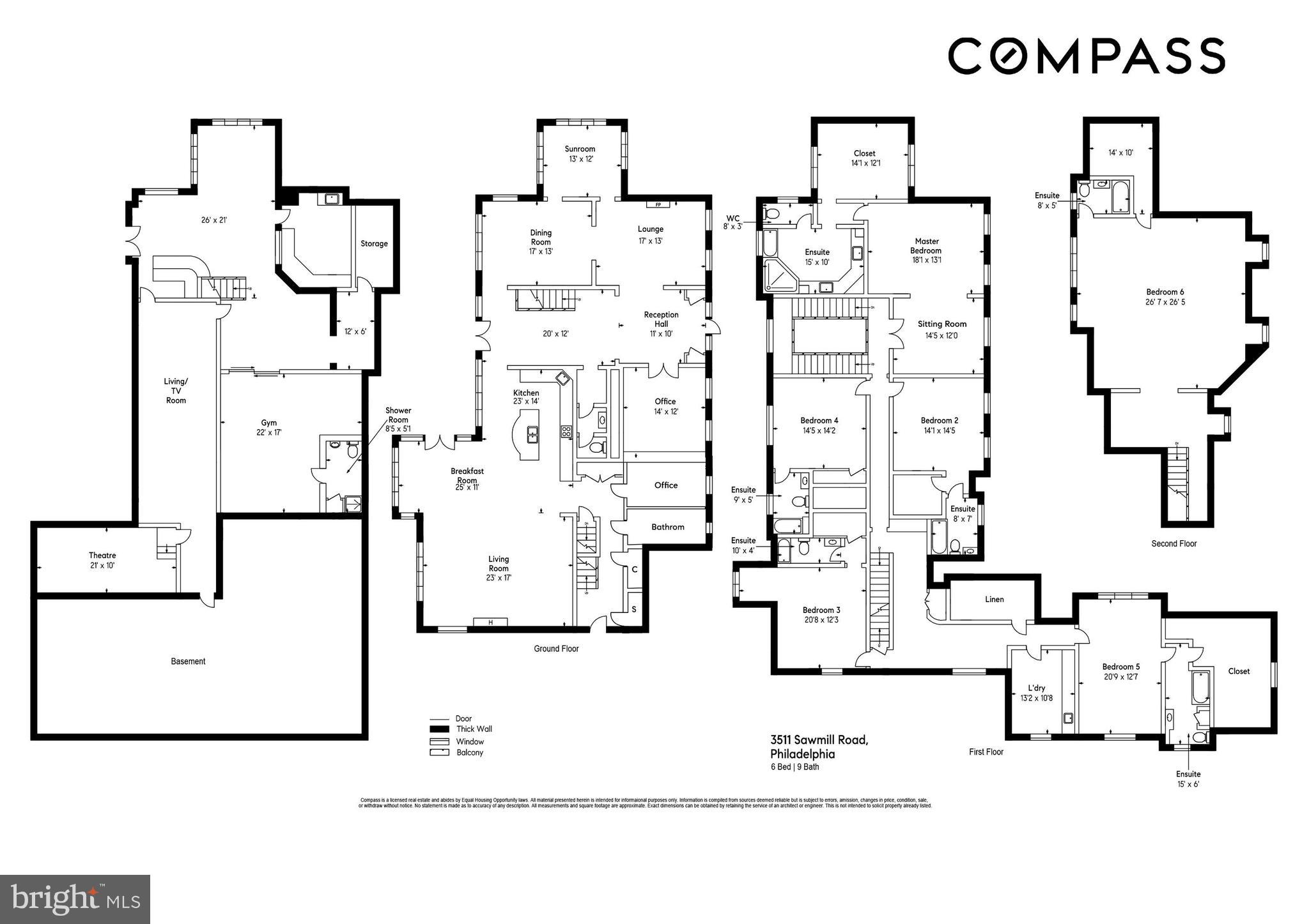 3511 Sawmill Road Newtown Square, PA 19073 - Photo 56 of 57 Floor plan of this 9950 Sq. Ft. property
