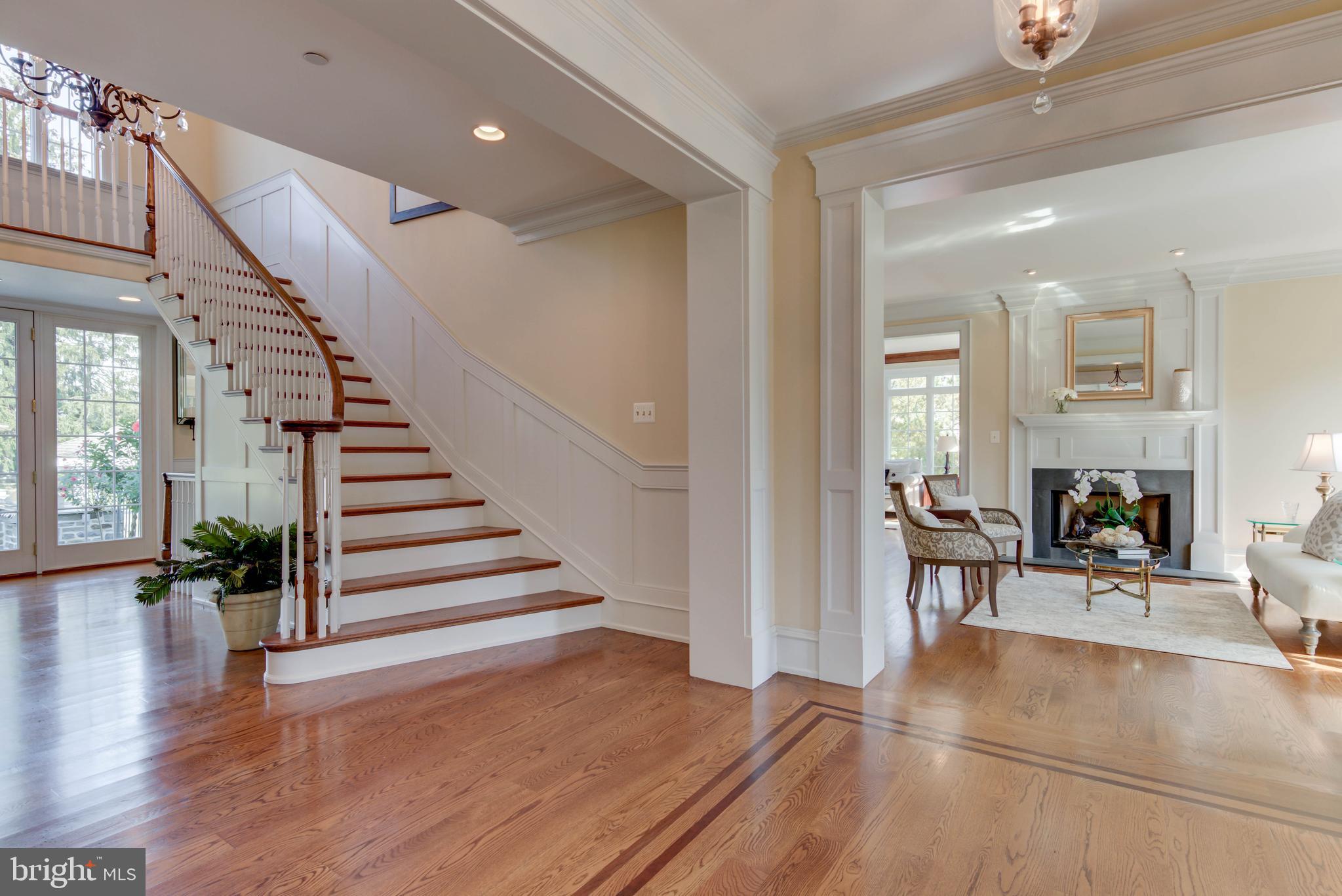 3511 Sawmill Road Newtown Square, PA 19073 - Photo 9 of 57 Inlay detail in the beautiful hardwood floors