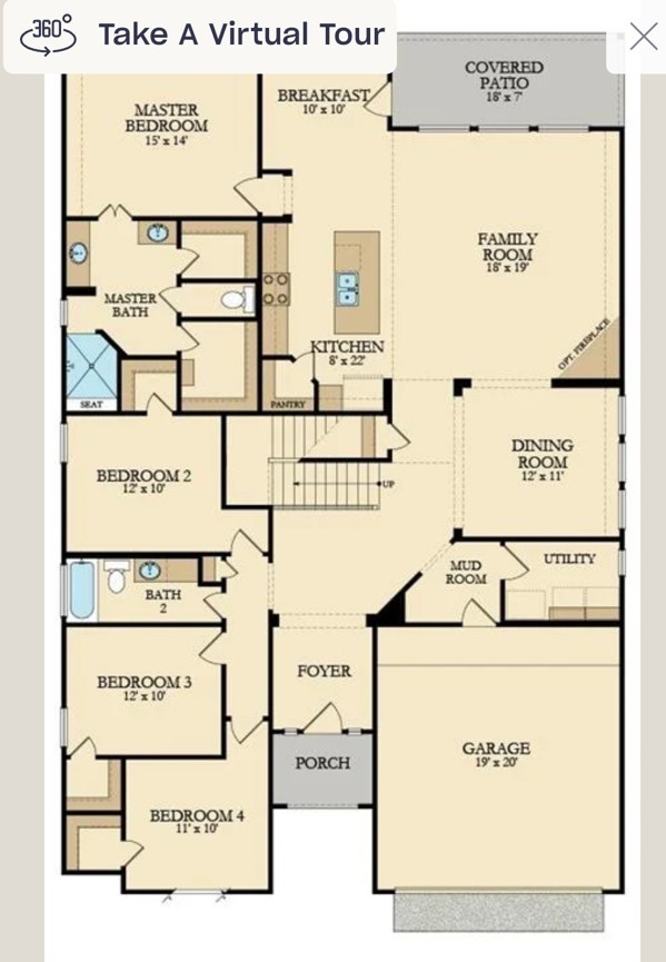 5035 Sierra Ridge Drive Rosenberg, TX 77469 - Photo 25 of 26 Drawing of Floor plan-Downstairs