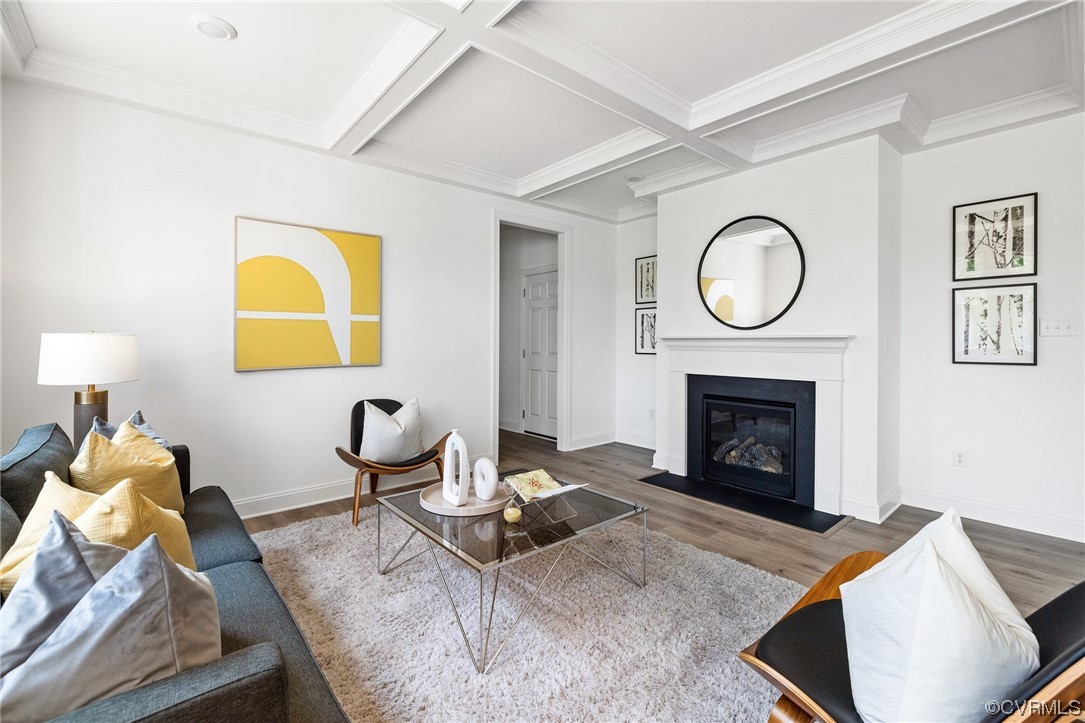 8357 Capernwray Drive Chesterfield, VA 23838 - Photo 14 of 50 a living room with furniture and a fireplace