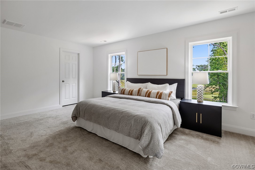 8357 Capernwray Drive Chesterfield, VA 23838 - Photo 32 of 50 a bedroom with a bed and a window