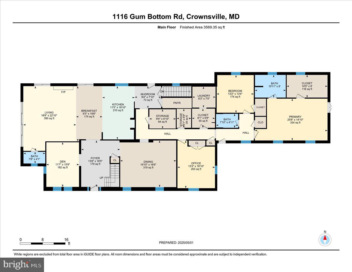 1116 Gum Bottom Road Crownsville, MD 21032 - Photo 34 of 34 Main Level Floor Plan