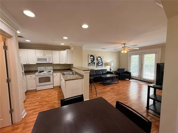 a view of an empty room