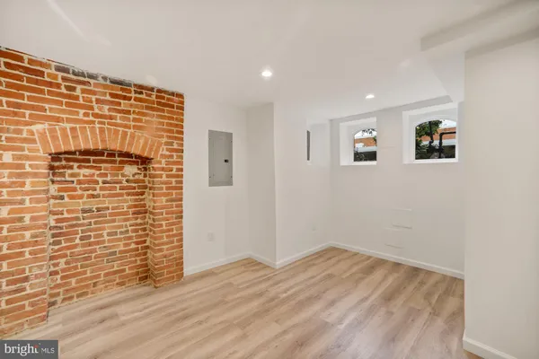 a view of livingroom with wooden floor