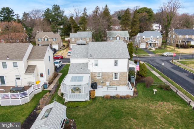 325 Wyndmoor Road Springfield, PA 19064 - Photo 37 of 45 an aerial view of residential houses with outdoor space and parking