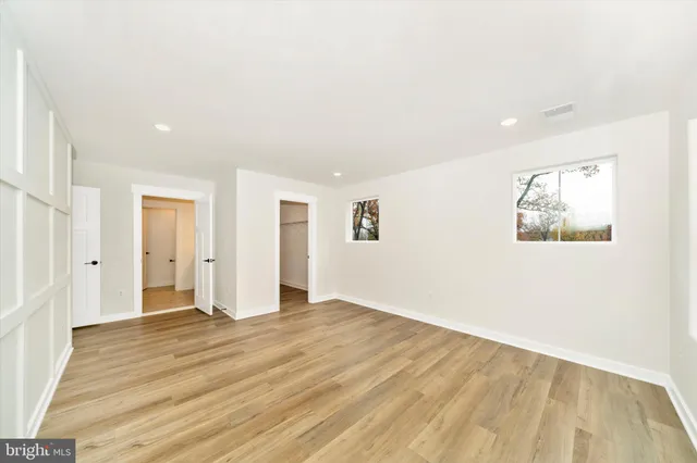 a view of an empty room