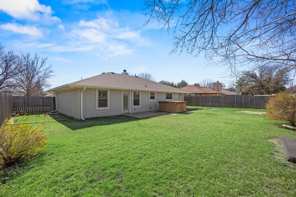617 Reed Street Roanoke, TX 76262 - Photo 25 of 35 a aerial view of a house next to a yard with big trees