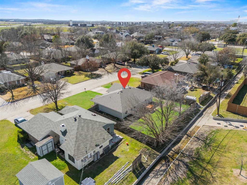 617 Reed Street Roanoke, TX 76262 - Photo 28 of 35 an aerial view of a house with a swimming pool