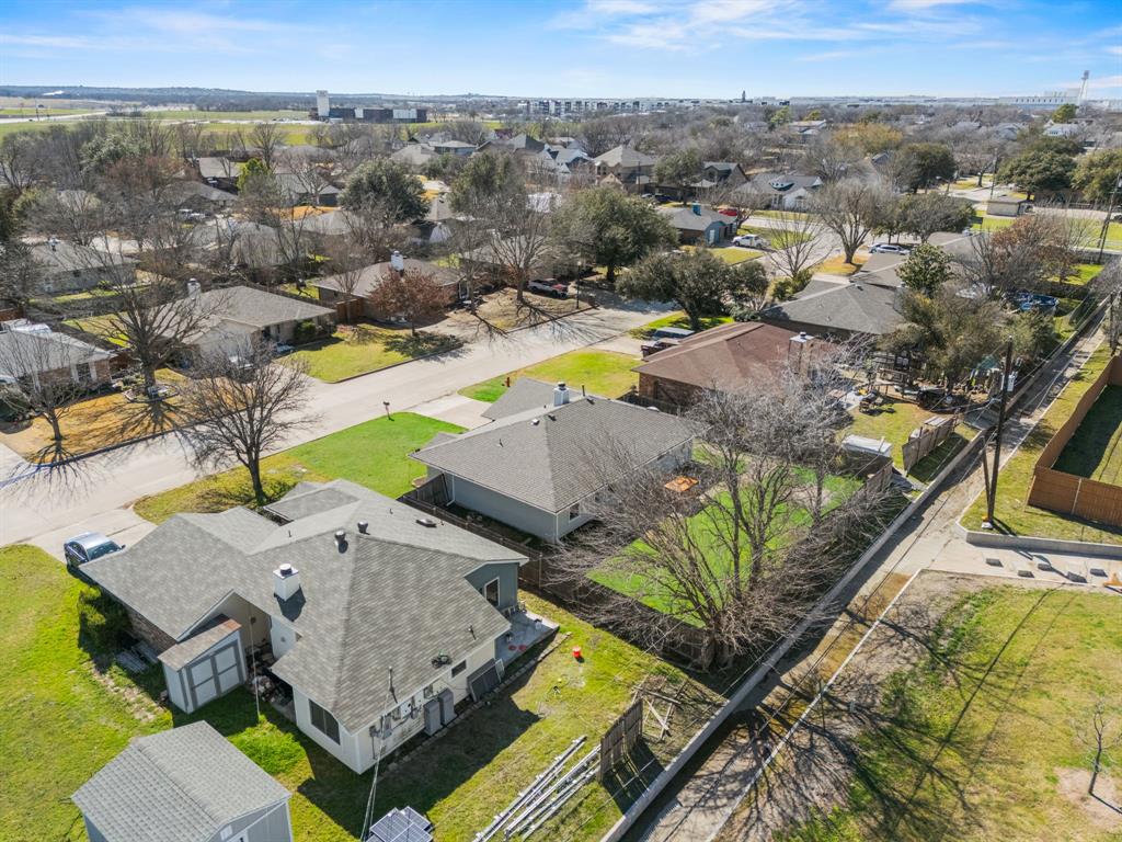 617 Reed Street Roanoke, TX 76262 - Photo 29 of 35 an aerial view of a house with a swimming pool
