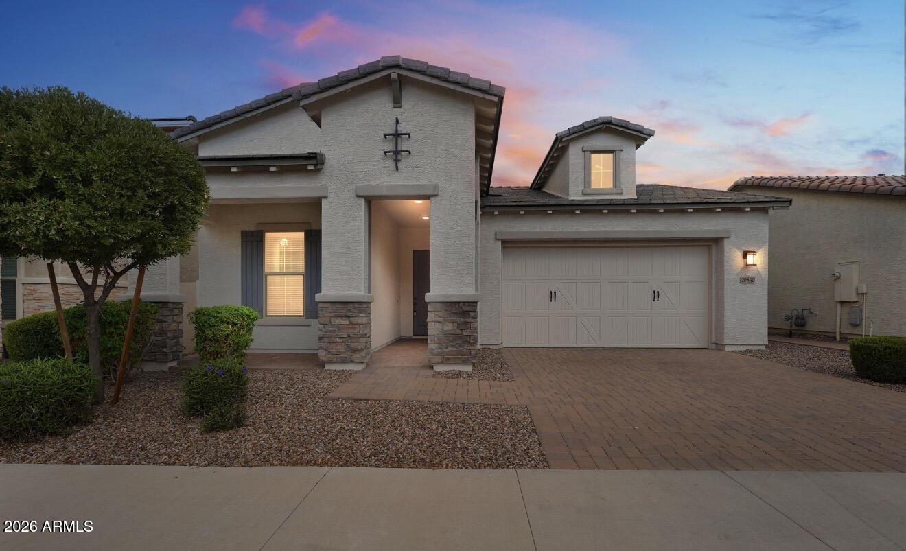 20840 East Reins Road Queen Creek, AZ 85142 - Photo 3 of 28 Front of home- night