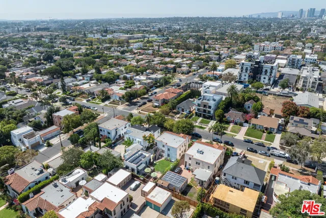 an aerial view of multiple house