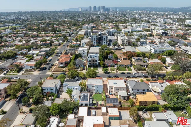 an aerial view of a city
