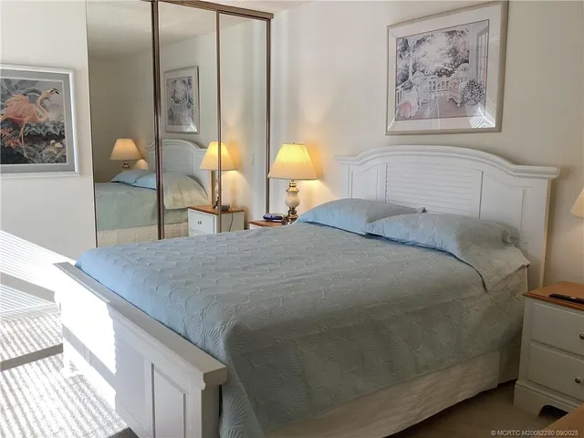 a view of a hallway with windows