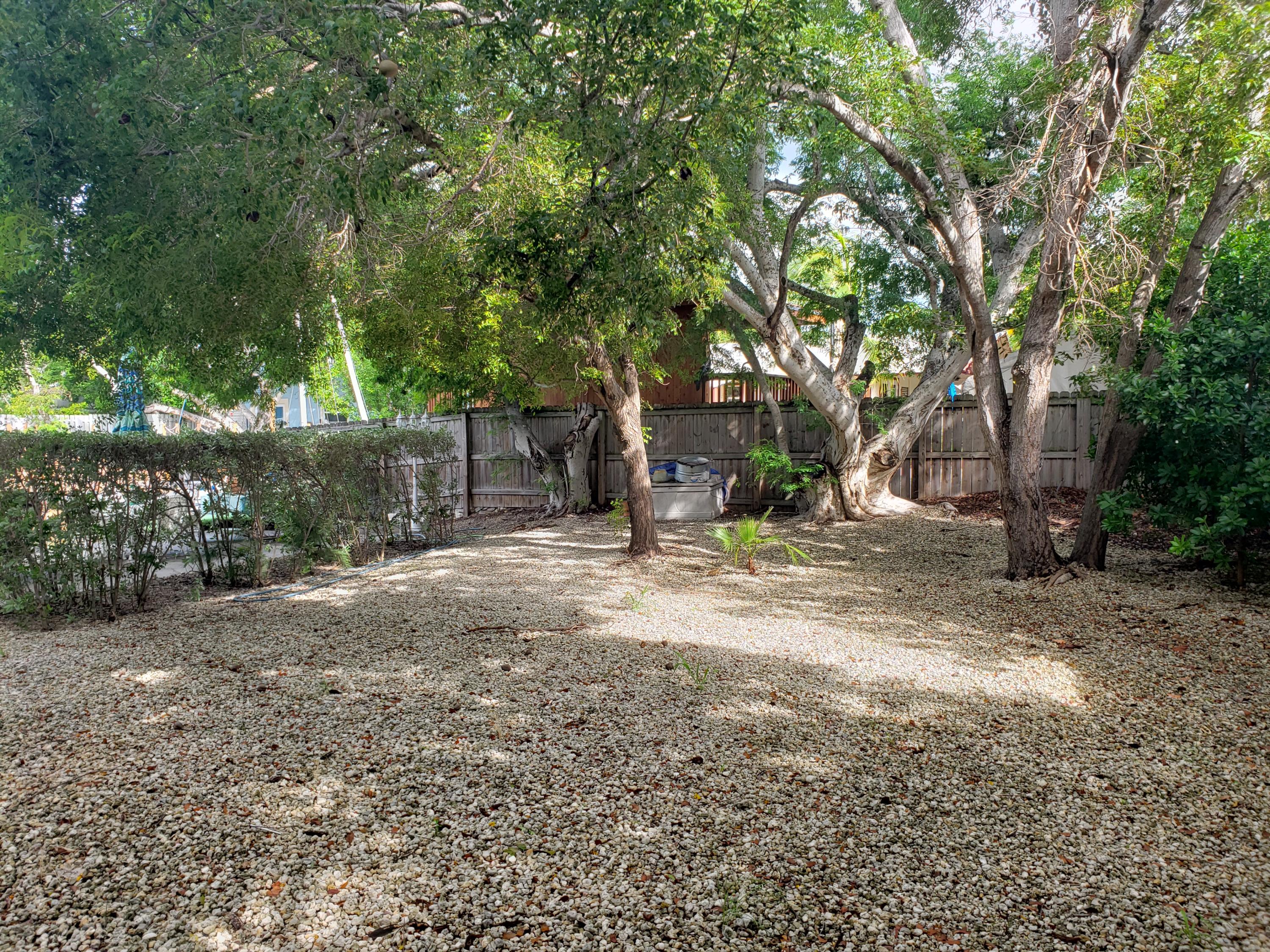 102 Mockingbird Road Tavernier, FL 33070 - Photo 16 of 17 a view of a backyard with large trees