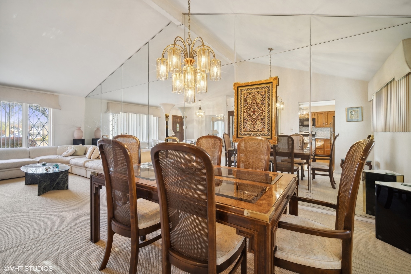 7933 Beckwith Road Morton Grove, IL 60053 - Photo 9 of 32 a view of a dining room with furniture window and outside view