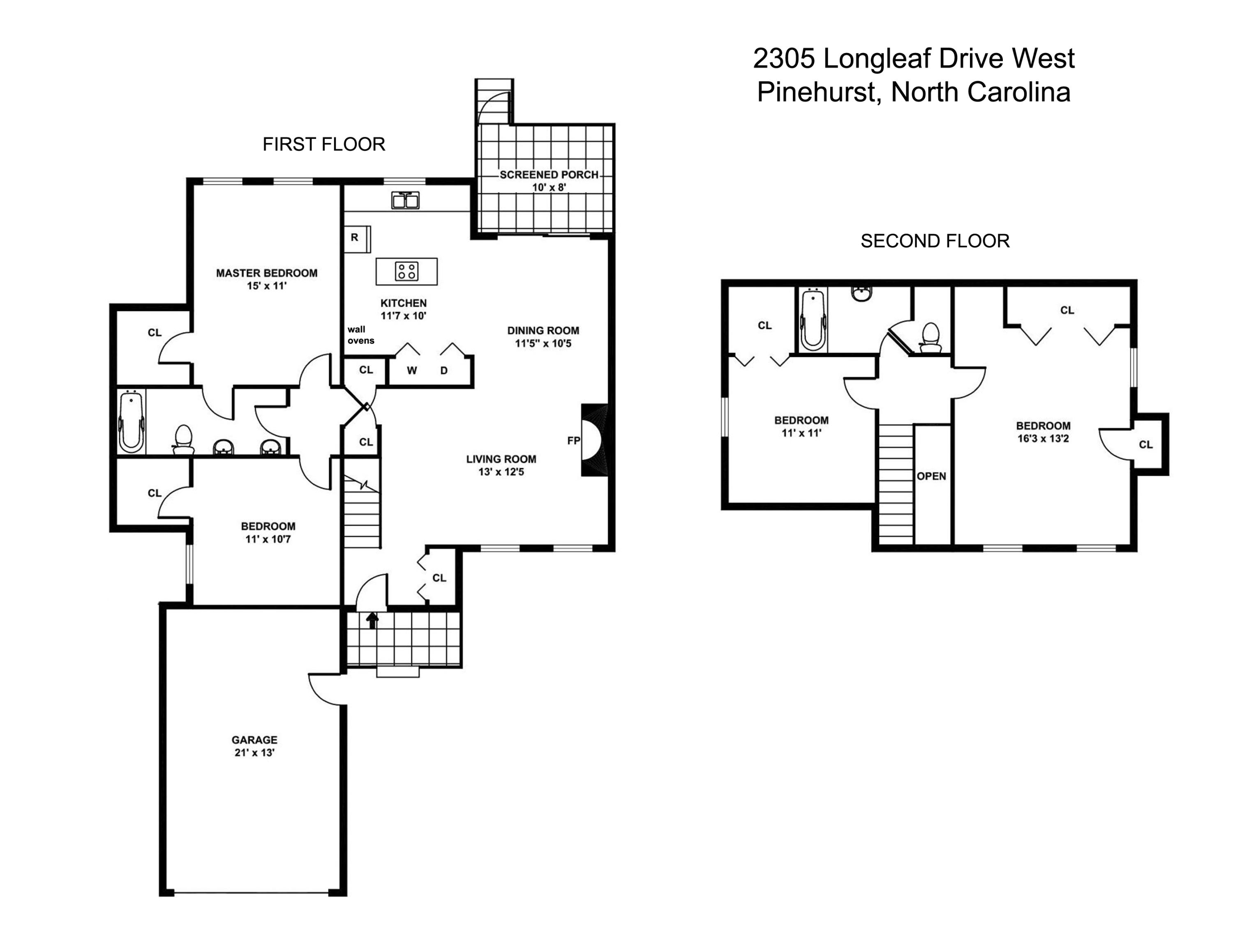2305 Longleaf Drive Southwest Pinehurst, NC 28374 - Photo 28 of 28 Longleaf_floorplan