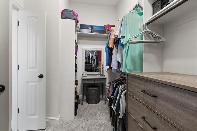a view of a walk in closet