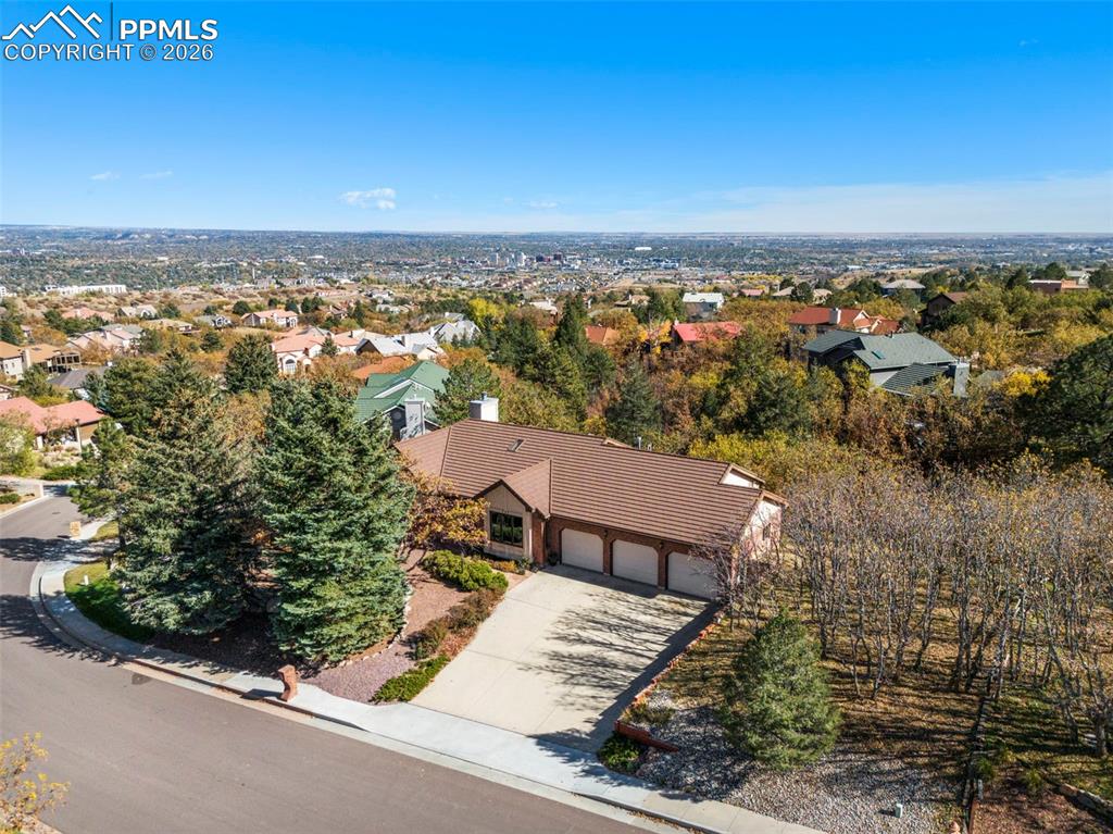 735 Pollux Drive Colorado Springs, CO 80906 - Photo 46 of 50 an aerial view of a house with a outdoor space