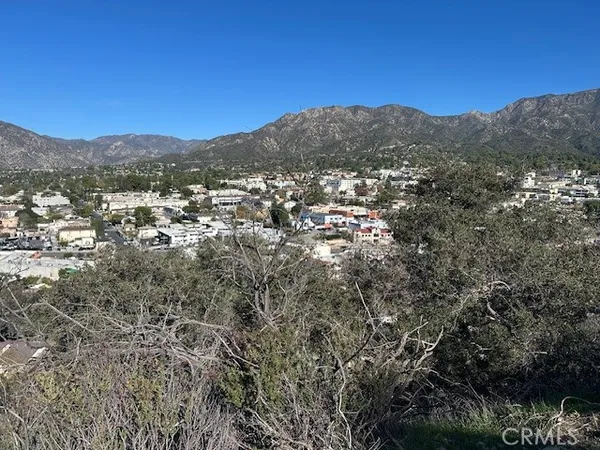a view of city and mountain