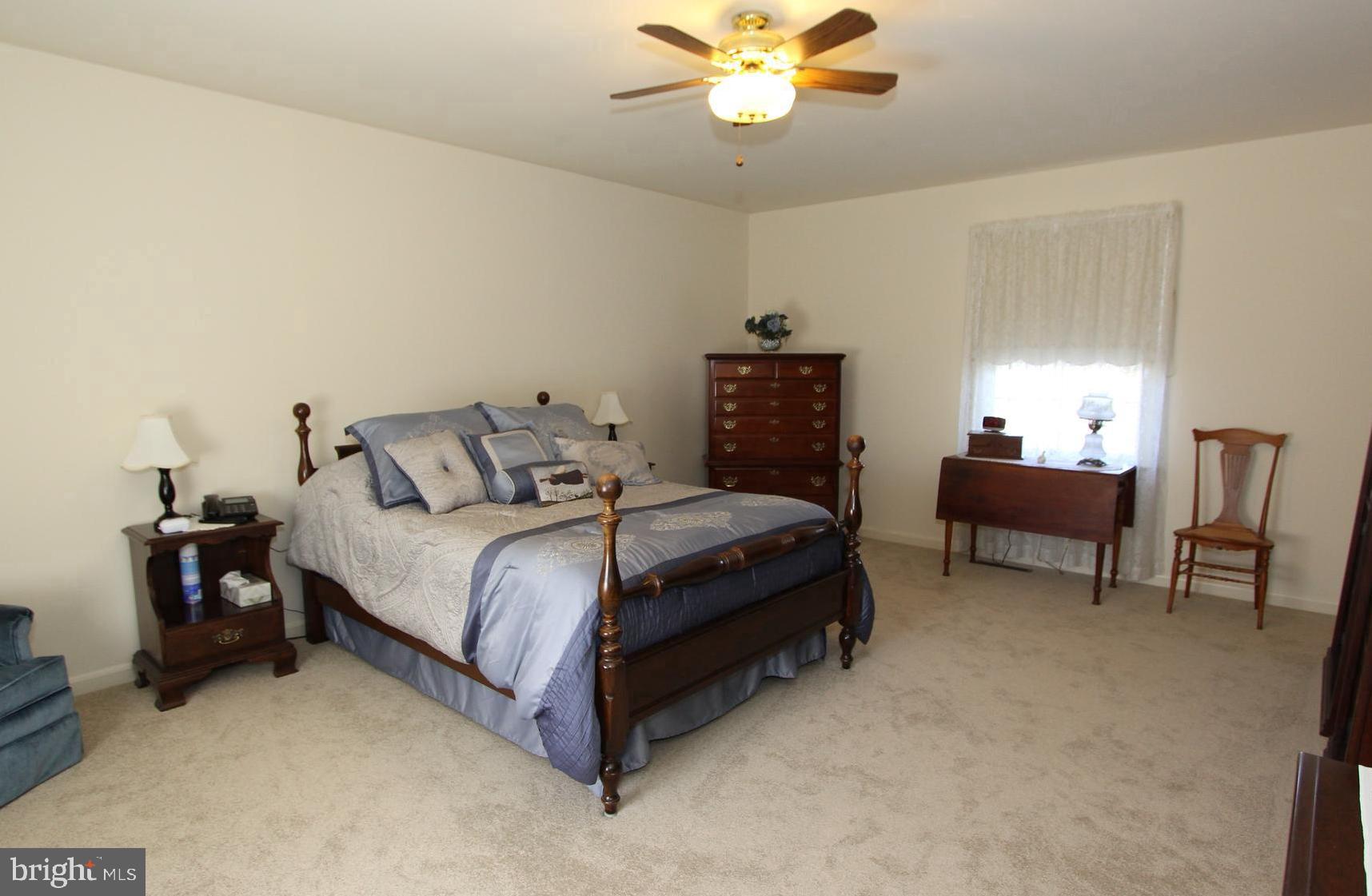 7133 Poole Jones Road Frederick, MD 21702 - Photo 17 of 67 Primary bedroom with new carpet & ceiling fan