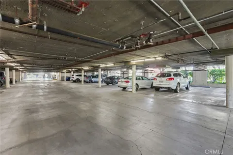 a view of a park with a slide