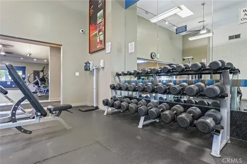 a view of a park with slide