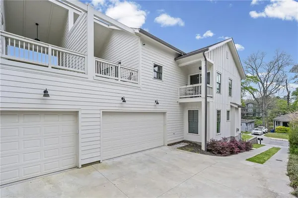 a view of a house with a patio