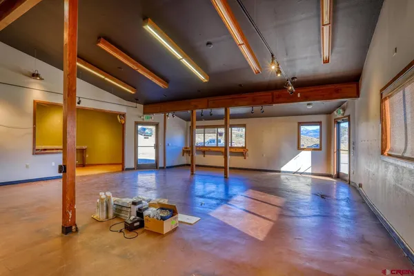 a view of an entryway with wooden door