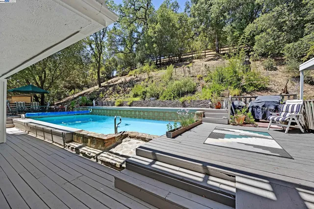 a view of outdoor space with seating