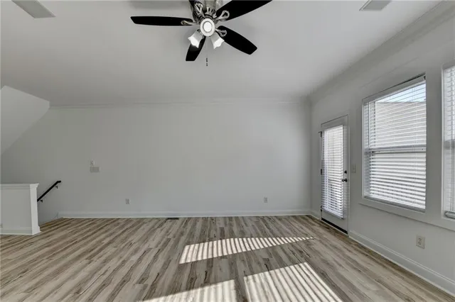wooden floor in an empty room