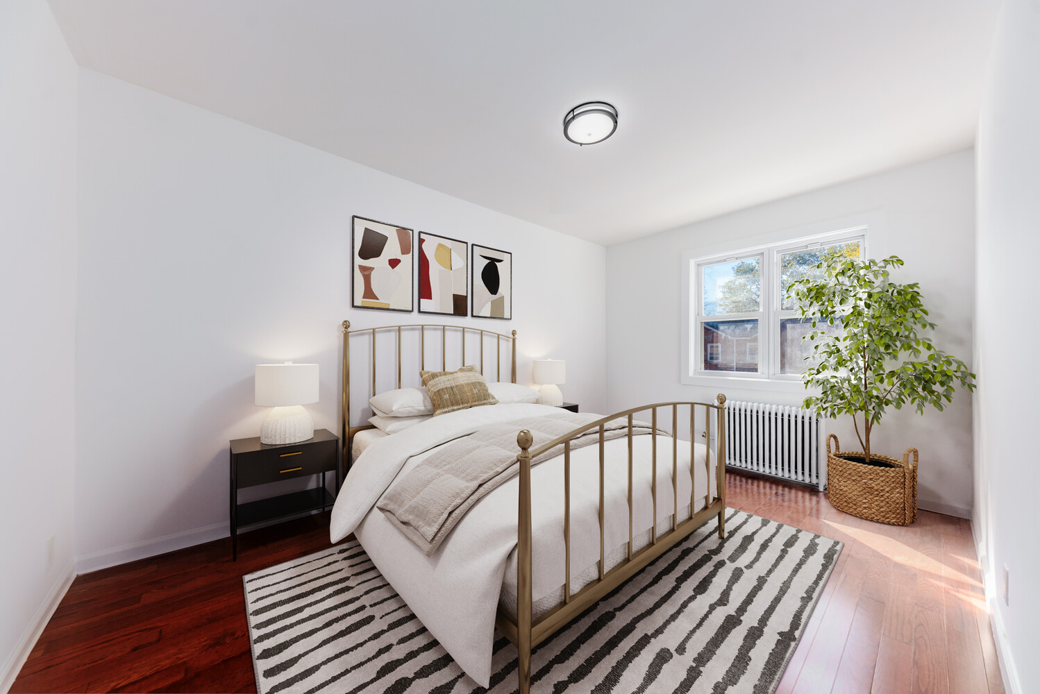 102 183rd Place Queens, NY 11423 - Photo 6 of 13 a bedroom with a bed and a book shelf