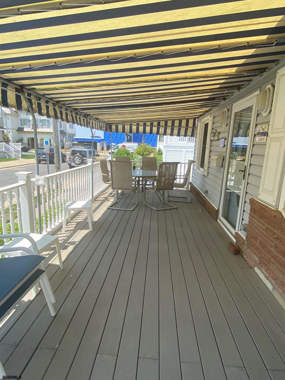 135 North Woodcrest Avenue, Unit MD WEEKEND TO JUNE 30 Longport, NJ 08403 - Photo 14 of 14 a view of a chairs on the deck