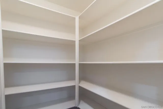 a close view of closet
