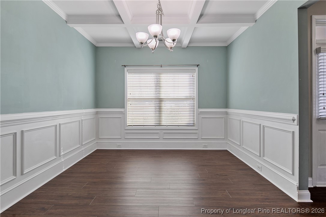 6728 Running Fox Road Hope Mills, NC 28348 - Photo 8 of 48 Formal Dining / Wainscot / Coffered Ceiling