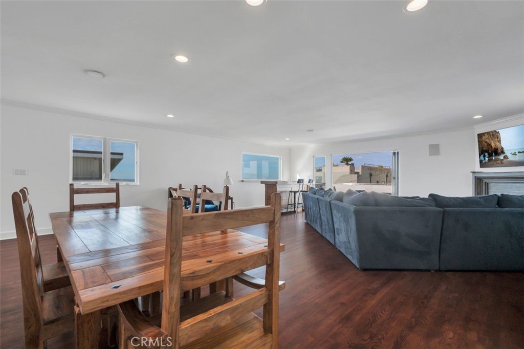 225 33rd Street Hermosa Beach, CA 90254 - Photo 9 of 37 a living room with furniture and wooden floor