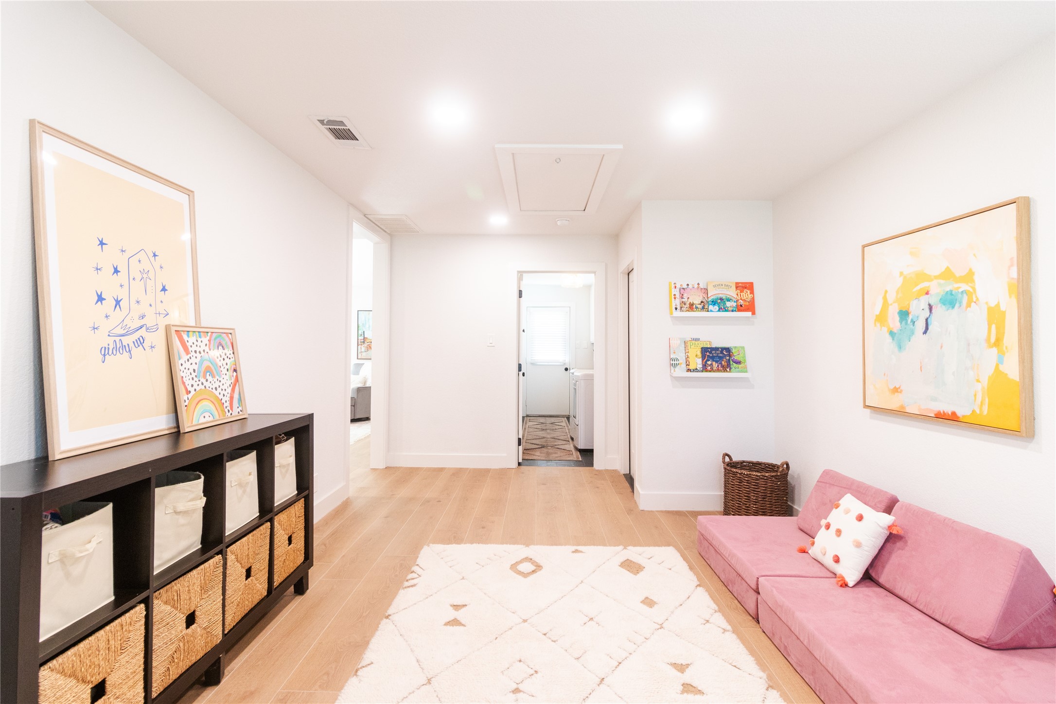 213 Clear Springs Road Georgetown, TX 78628 - Photo 11 of 33 Play/Flex Room Off Kitchen/Living with Access to Laundry Room and Garage. Perfect Flex Space for Second Living, Den, Office or Playroom