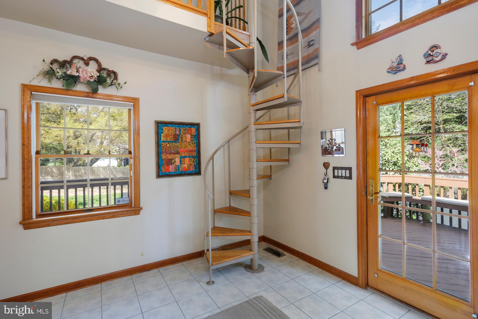 105 East Brookhaven Road Wallingford, PA 19086 - Photo 19 of 69 circular stairway to lot and den/office