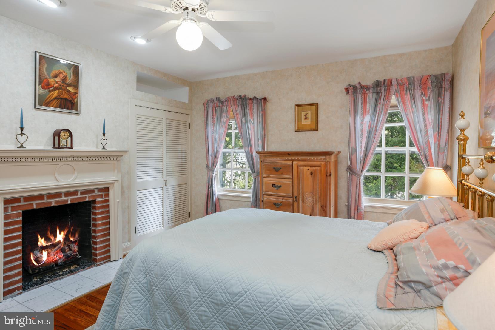 105 East Brookhaven Road Wallingford, PA 19086 - Photo 23 of 69 Master bedoom with gas log fireplace