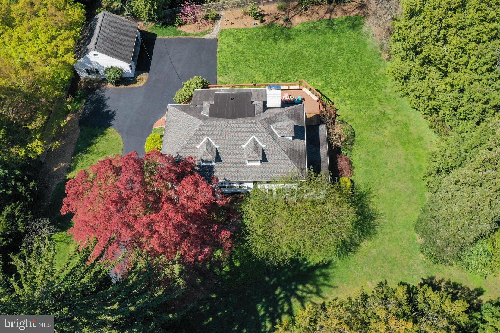 105 East Brookhaven Road Wallingford, PA 19086 - Photo 64 of 69 aerial view from front