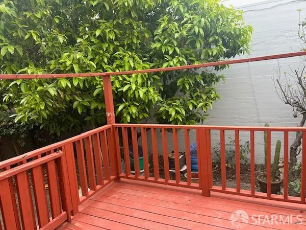 a view of a wooden fence