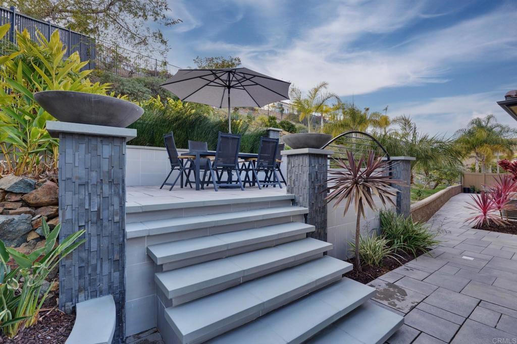 3615 Corte Claro Carlsbad, CA 92009 - Photo 25 of 49 a view of a backyard with sitting area