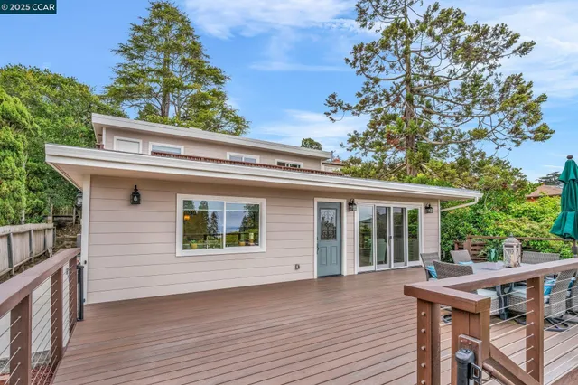 a view of a house with a patio