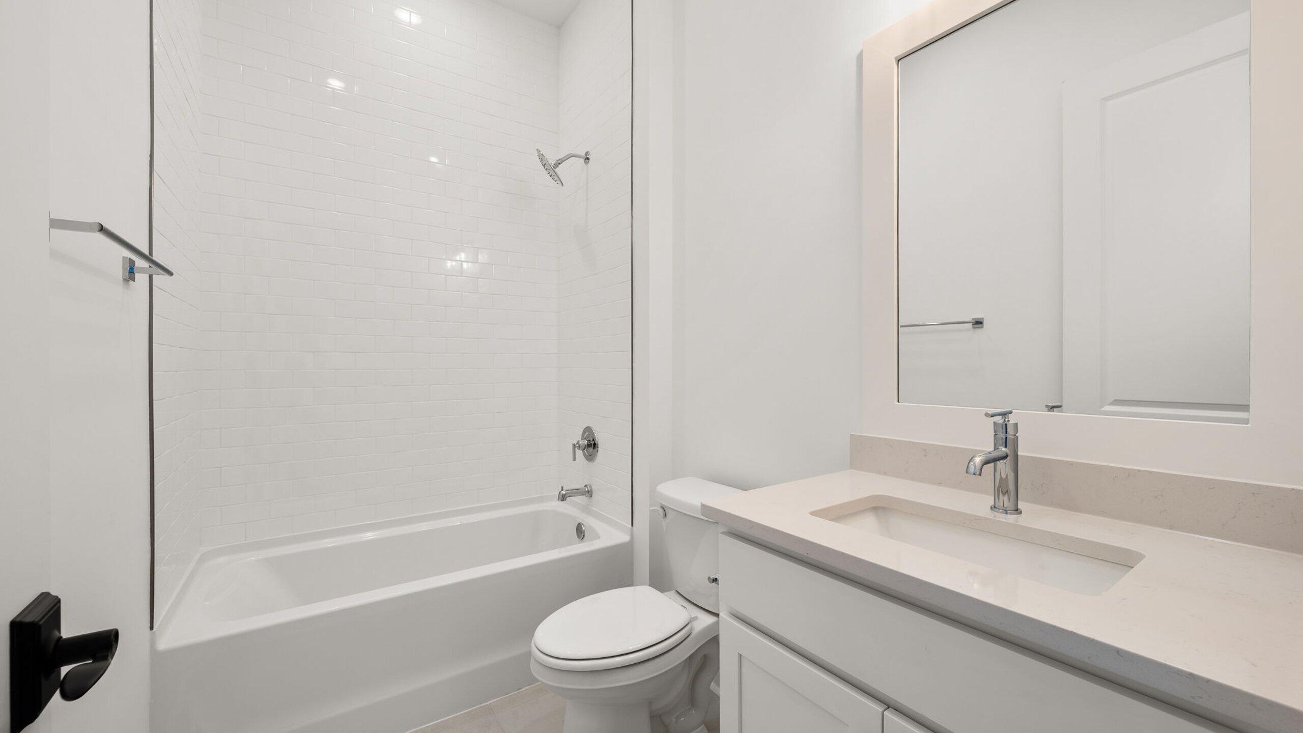 33 Dunns Cir Inlet Beach Inlet Beach, FL 32461 - Photo 42 of 82 a bathroom with a granite countertop sink a toilet and shower