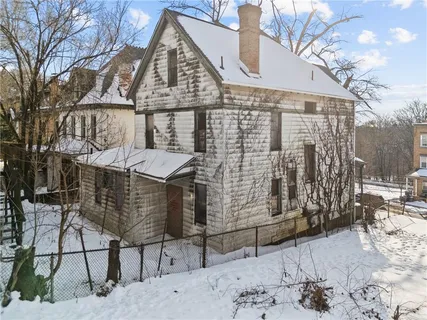 a view of a painting on the wall