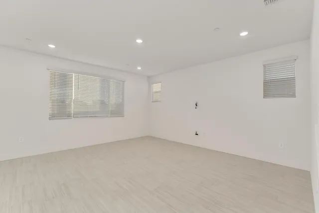 an empty room with window