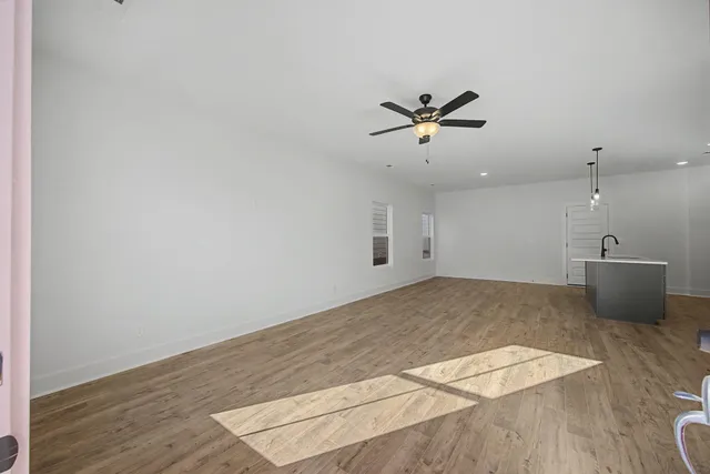 wooden floor in an empty room