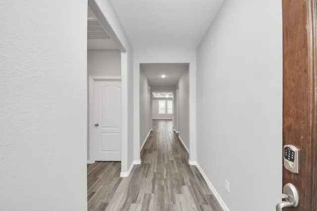 a view of a house with a small yard