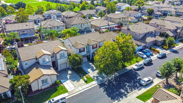 a city view with an outdoor space