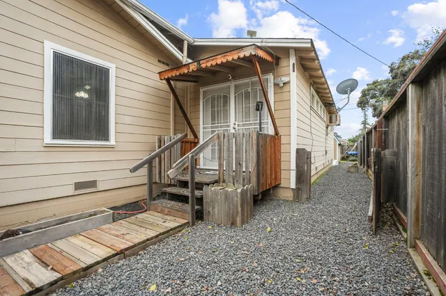 a view of a house with a door