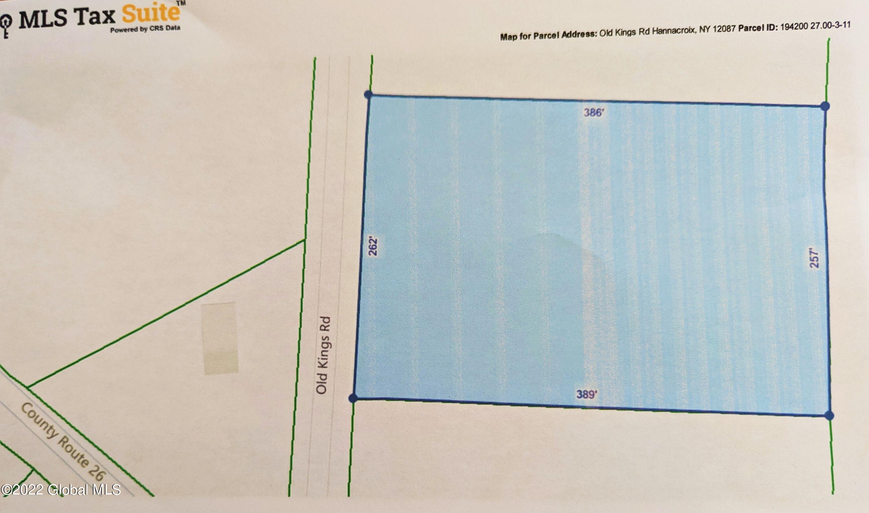 L10 Old Kings Road Hannacroix, NY 12087 - Photo 3 of 30 TAX MAP.OLD KINGS